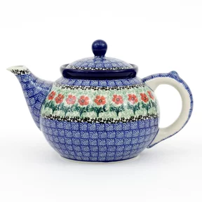 Dzbanek 060 1,2l <br> 1916X Czerwone kwiatuszki